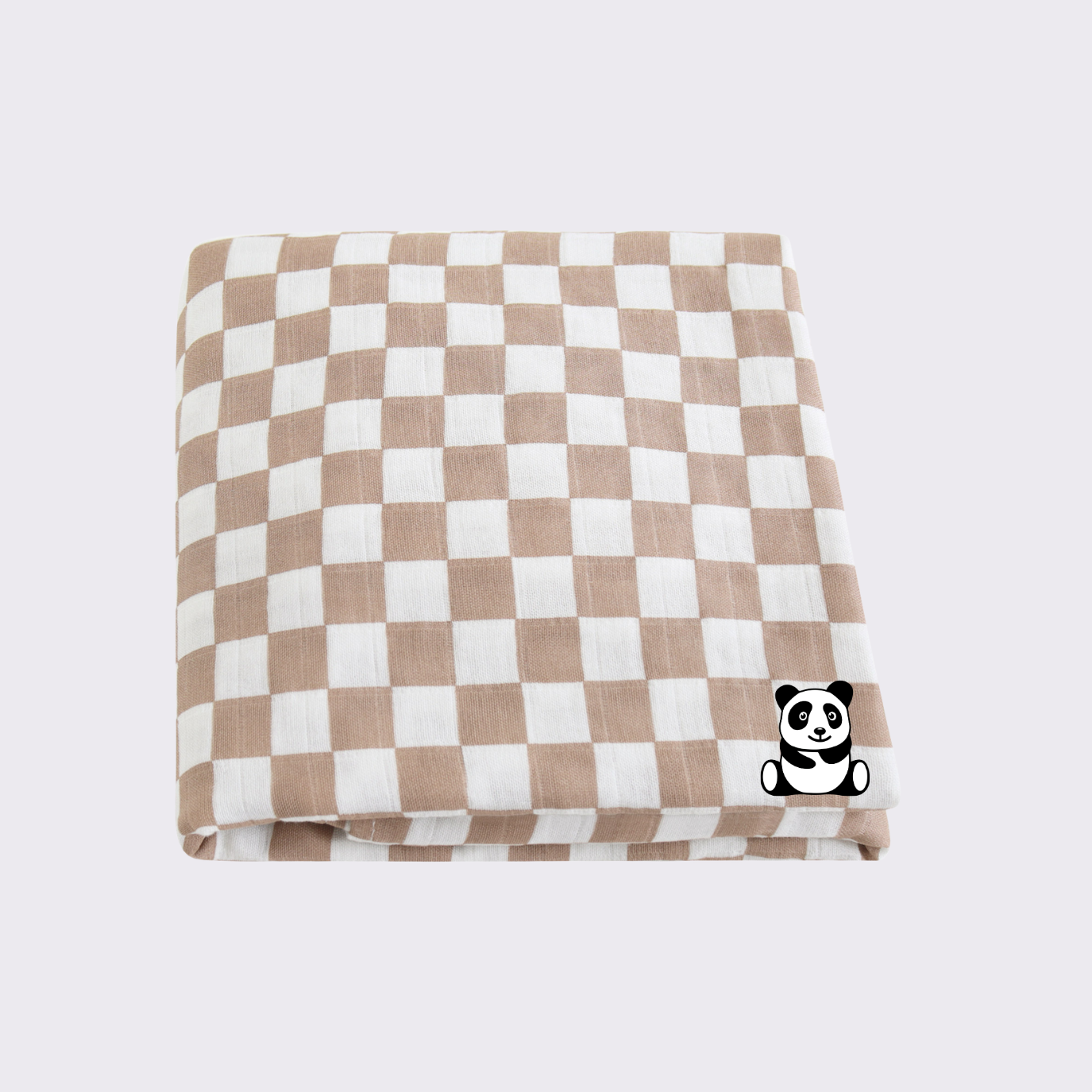 Checker Organic Cotton Muslin Blanket